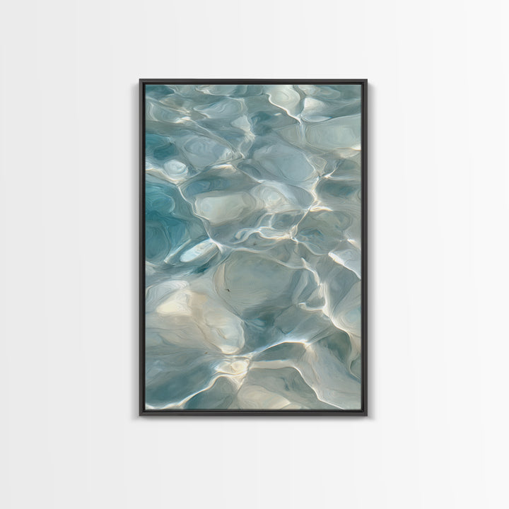 Abstract Water Ripples Canvas Print, Bathroom Art, Home Decor, Bathroom Decor, Fine Art, Spa, Canvas Wall Art, Digital Print, BAT-2x3-61