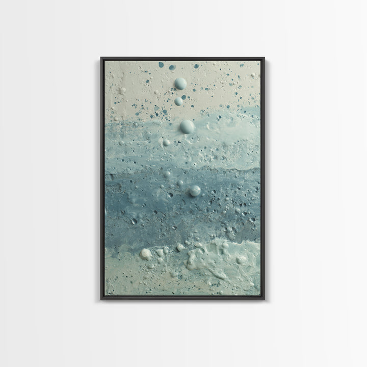 Soft Cloud and Rain Composition Framed Canvas Print, Bathroom Art, Room Decor, Bathroom Decor, Spa, Custom Pet Portrait, BAT-2x3-75