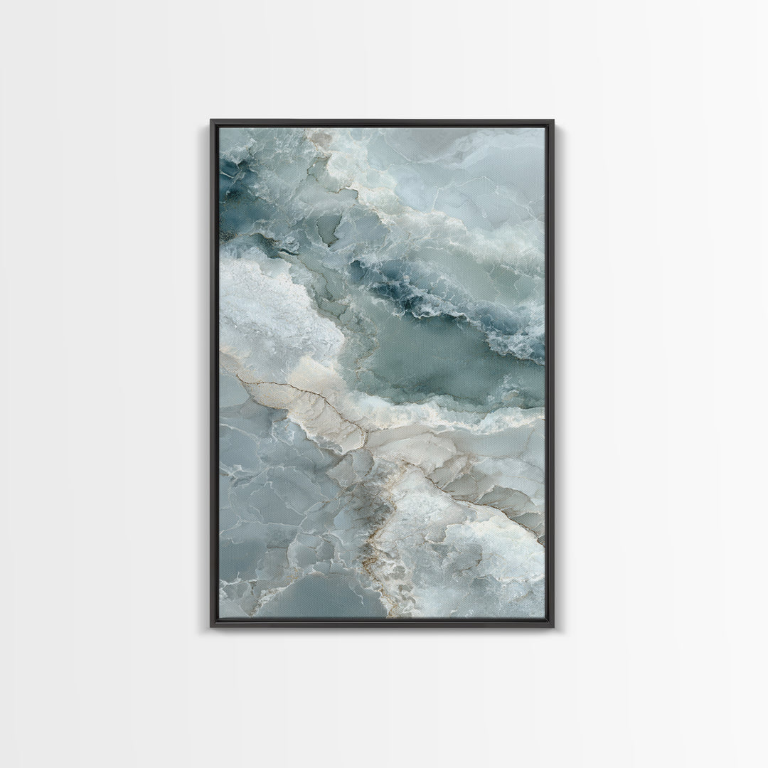 Abstract Marble Texture Canvas Print, Bathroom Art, Contemporary Art, Bathroom Decor, Abstract Art, Spa, Framed Wall Art, BAT-2x3-96
