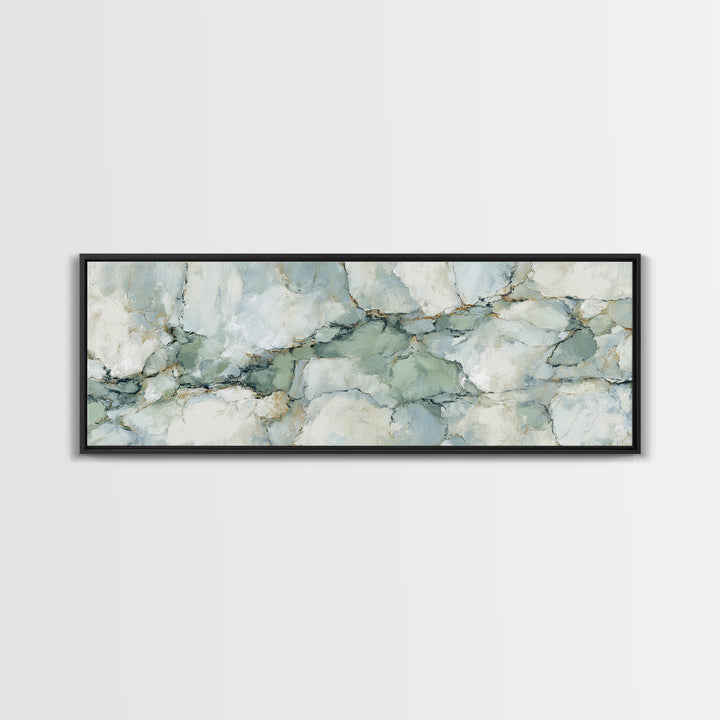 Abstract Marble Texture Framed Canvas Print, Bathroom Art, Halloween Art, Bathroom Decor, Abstract Art, Spa, Textured Painting, BAT-3x1-32