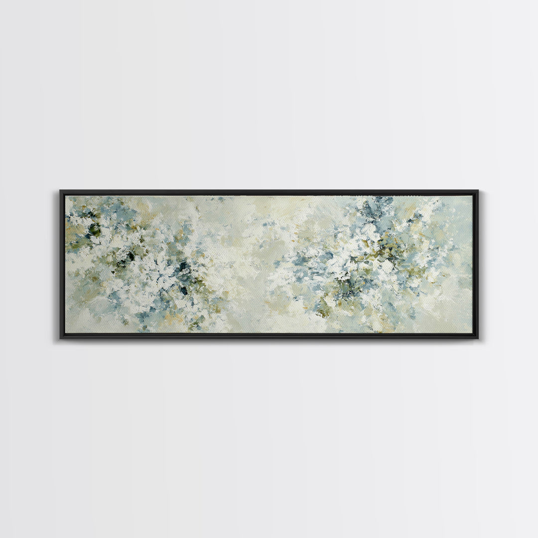 Sunlit Window Plant Shadow on Plaster Framed Canvas Print, Bathroom Art, Custom Pet Portrait, Bathroom Decor, Fine Art, Spa, BAT-3x1-82