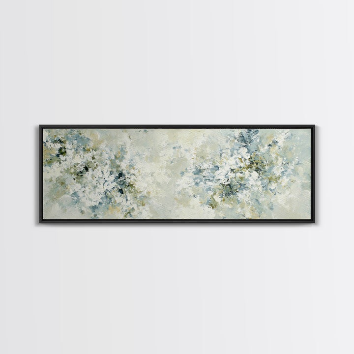 Sunlit Window Plant Shadow on Plaster Framed Canvas Print, Bathroom Art, Custom Pet Portrait, Bathroom Decor, Fine Art, Spa, BAT-3x1-82