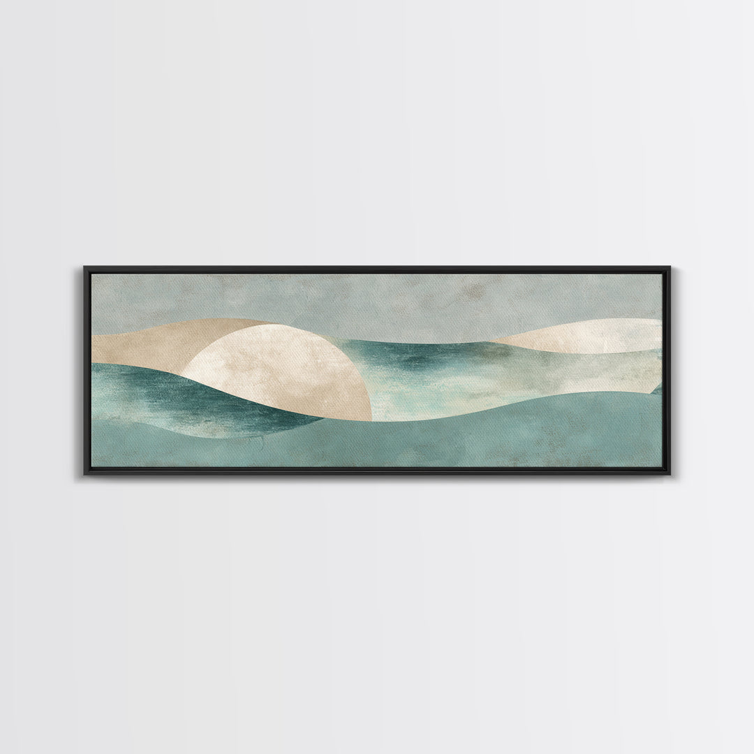 Clean Geometric Forms Canvas Print, Bathroom Art, Dopamine Decor, Bathroom Decor, Abstract Art, Spa, Halloween Art, BAT-3x1-85