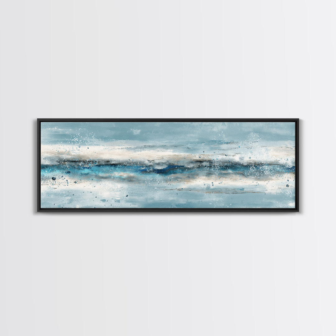 Abstract Water Ripples Canvas Print, Bathroom Art, Modern Art, Bathroom Decor, Fine Art, Spa, Statement Artwork, Boho Decor, BAT-3x1-93