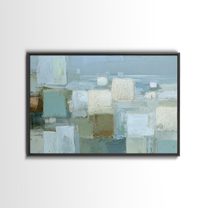 Clean Geometric Forms Canvas Print, Bathroom Art, Bathroom Prints, Bathroom Decor, Spa, Trendy Wall Art, Gallery Decor, BAT-3x2-49
