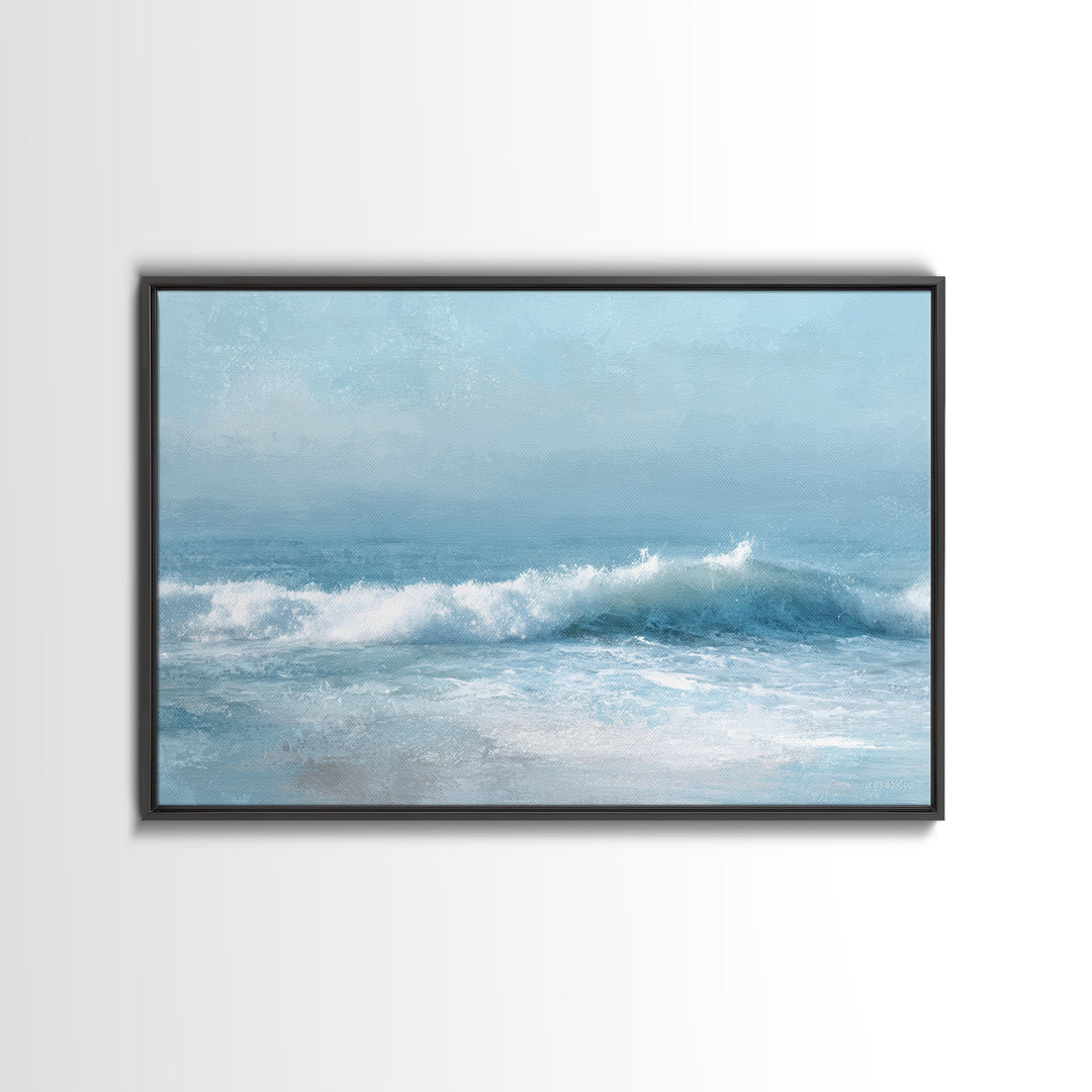 Calming Blue Ocean Wave Study Canvas Print, Bathroom Art, Bathroom Wall Decor, Bathroom Decor, Fine Art, Spa, Bathroom Print, BAT-3x2-53