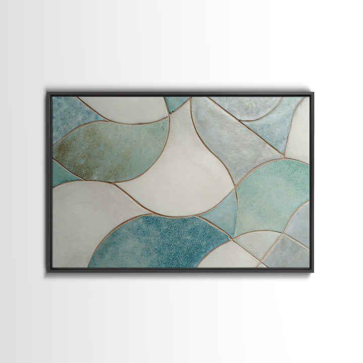 Clean Geometric Forms Canvas Print, Bathroom Art, Bathroom Prints, Bathroom Decor, Spa, Trendy Wall Art, Gallery Decor, BAT-3x2-73