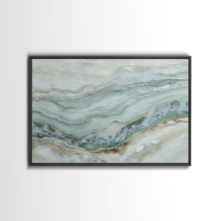 Abstract Marble Texture Framed Canvas Print, Bathroom Art, Halloween Art, Bathroom Decor, Abstract Art, Spa, Textured Painting, BAT-3x2-92