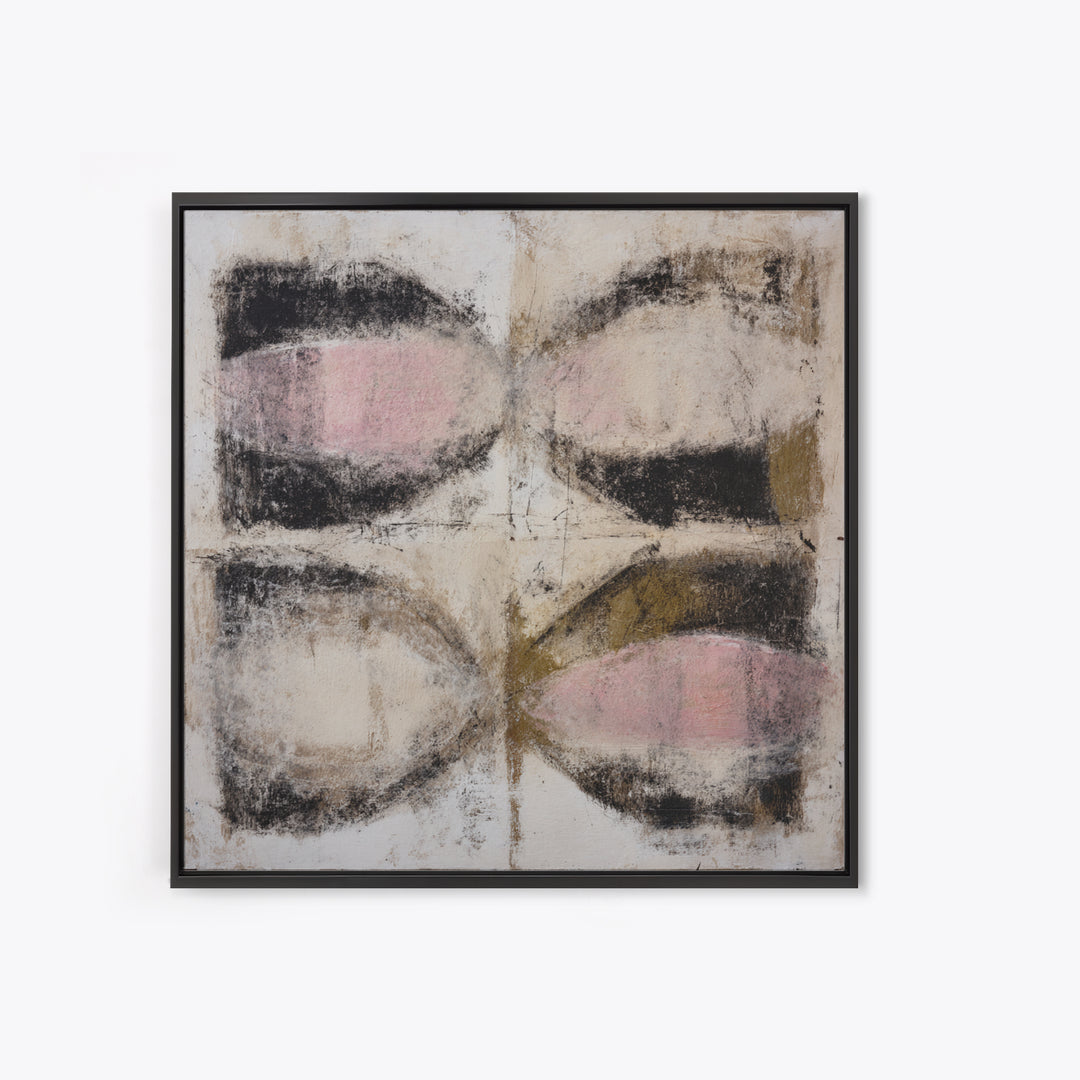 Abstract Charcoal Gestures on White Paper Canvas Print, Black and White Art, Printable Art, Living Room Decor, Monochrome, BAW-1x1-52