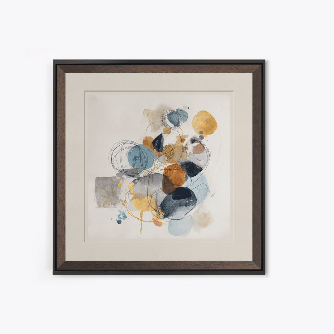 Minimal Face Pair Drawn Framed Canvas Print, Black and White Art, Gallery Decor, Living Room Decor, Fine Art, Monochrome, BAW-1x1-62
