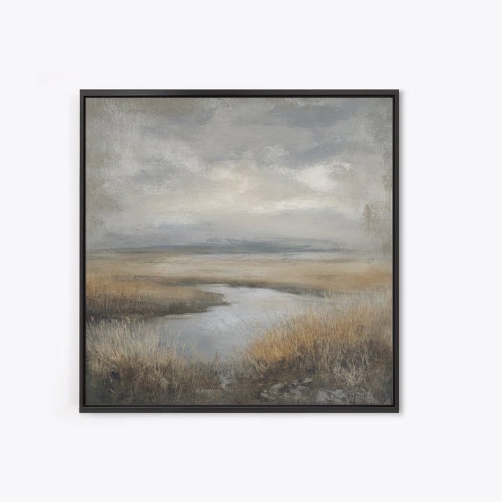 Misty Bridge Landscape Canvas Print, Black and White Art, Room Decor, Living Room Decor, Fine Art, Monochrome, Art Print, BAW-1x1-91