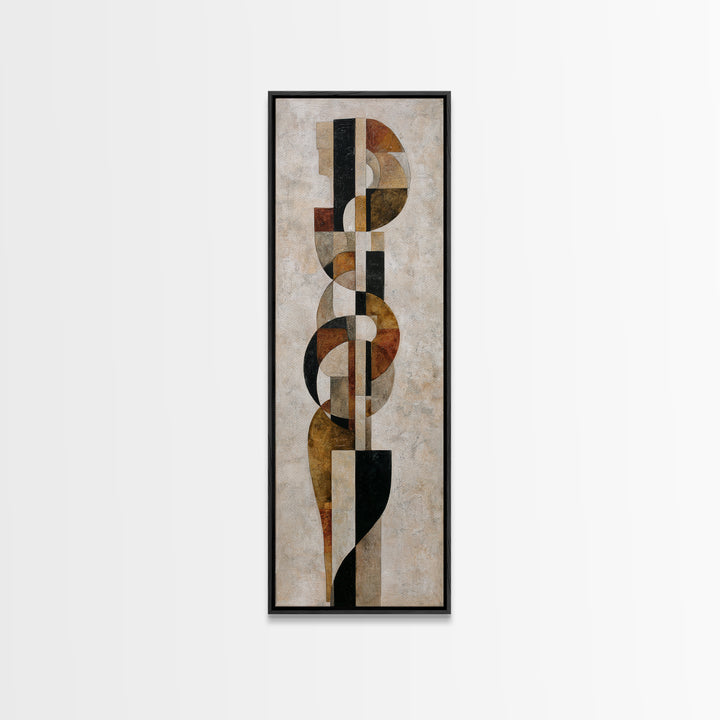 Monochrome Female Profile Canvas Print, Black and White Art, Printable, Living Room Decor, Abstract Art, Monochrome, BAW-1x3-85