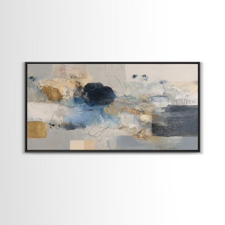 Minimal Face Pair Drawn Framed Canvas Print, Black and White Art, Contemporary Art, Living Room Decor, Fine Art, Monochrome, BAW-2x1-34