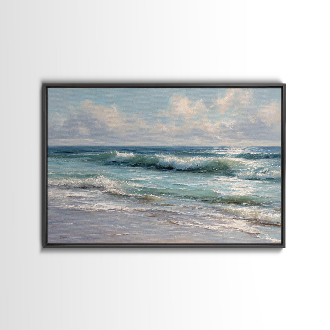 Stormy Ocean Wave Canvas Print, Black and White Art, Printable Art, Living Room Decor, Fine Art, Monochrome, Gallery Decor, BAW-3x2-38