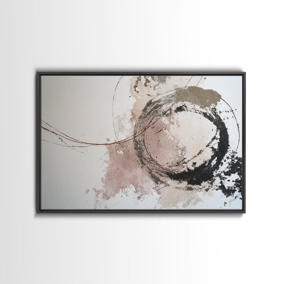 Abstract Charcoal Gestures on White Paper Canvas Print, Black and White Art, Room Decor, Living Room Decor, Abstract Art, BAW-3x2-56