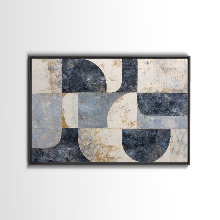 Abstract Marble Texture Canvas Print, Black and White Art, Digital Art, Living Room Decor, Abstract Art, Monochrome, BAW-3x2-67