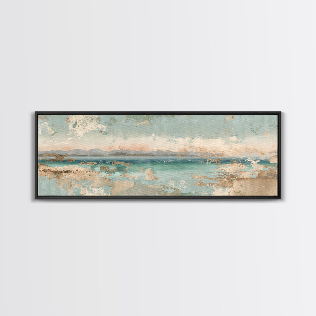 Beach Umbrella Pattern Canvas Print, Beach Art, Neutral Decor, Coastal Decor, Fine Art, Shore, Wall Art, Home Decor, Wall Decor, BEA-3x1-96