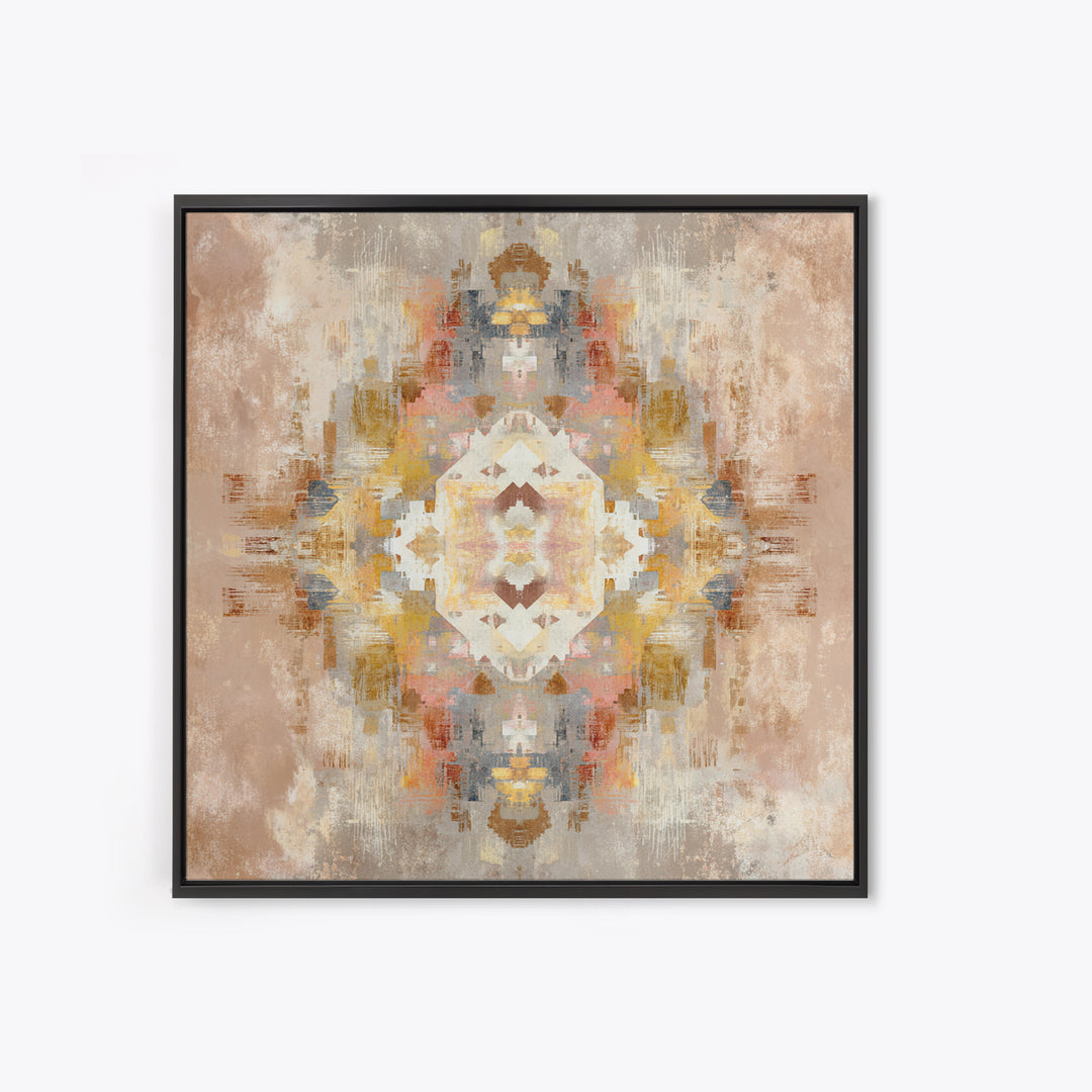 Tribal Neutral Pattern Canvas Print, Boho Art, Set of 3 Prints, Living Room Decor, Fine Art, Bohemian, Contemporary Art, BOH-1x1-14