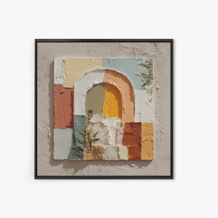 Neutral Rainbow Arches Canvas Print, Boho Art, Artwork, Living Room Decor, Fine Art, Bohemian, Boho Decor, Living Room Wall Art, BOH-1x1-3