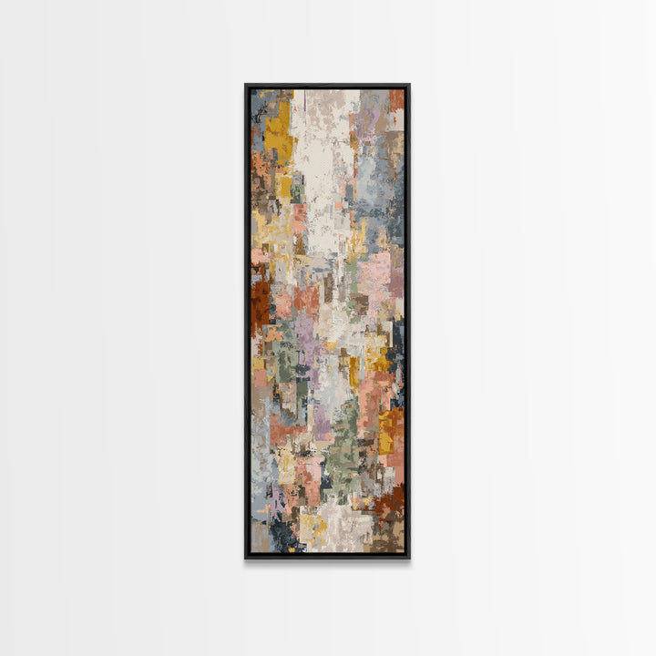 Tribal Neutral Pattern Canvas Print, Boho Art, Modern Decor, Living Room Decor, Fine Art, Bohemian, Wall Decor, Prints, BOH-1x3-2