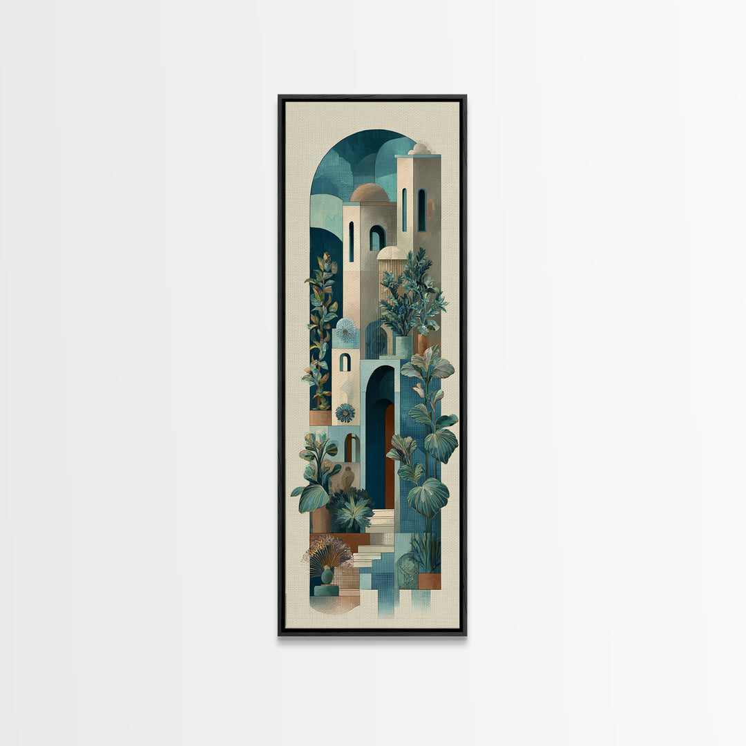 Neutral Rainbow Arches Canvas Print, Boho Art, Wall Print, Living Room Decor, Fine Art, Bohemian, Minimalist Decor, BOH-1x3-39