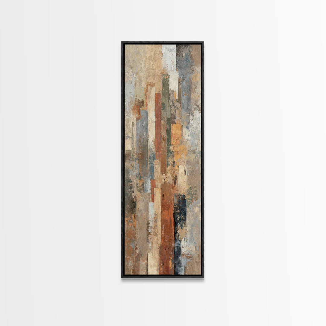 Warm Neutral Cactus Garden Illustration Canvas Print, Boho Art, Wall Print, Living Room Decor, Watercolor Art, Bohemian, BOH-1x3-6