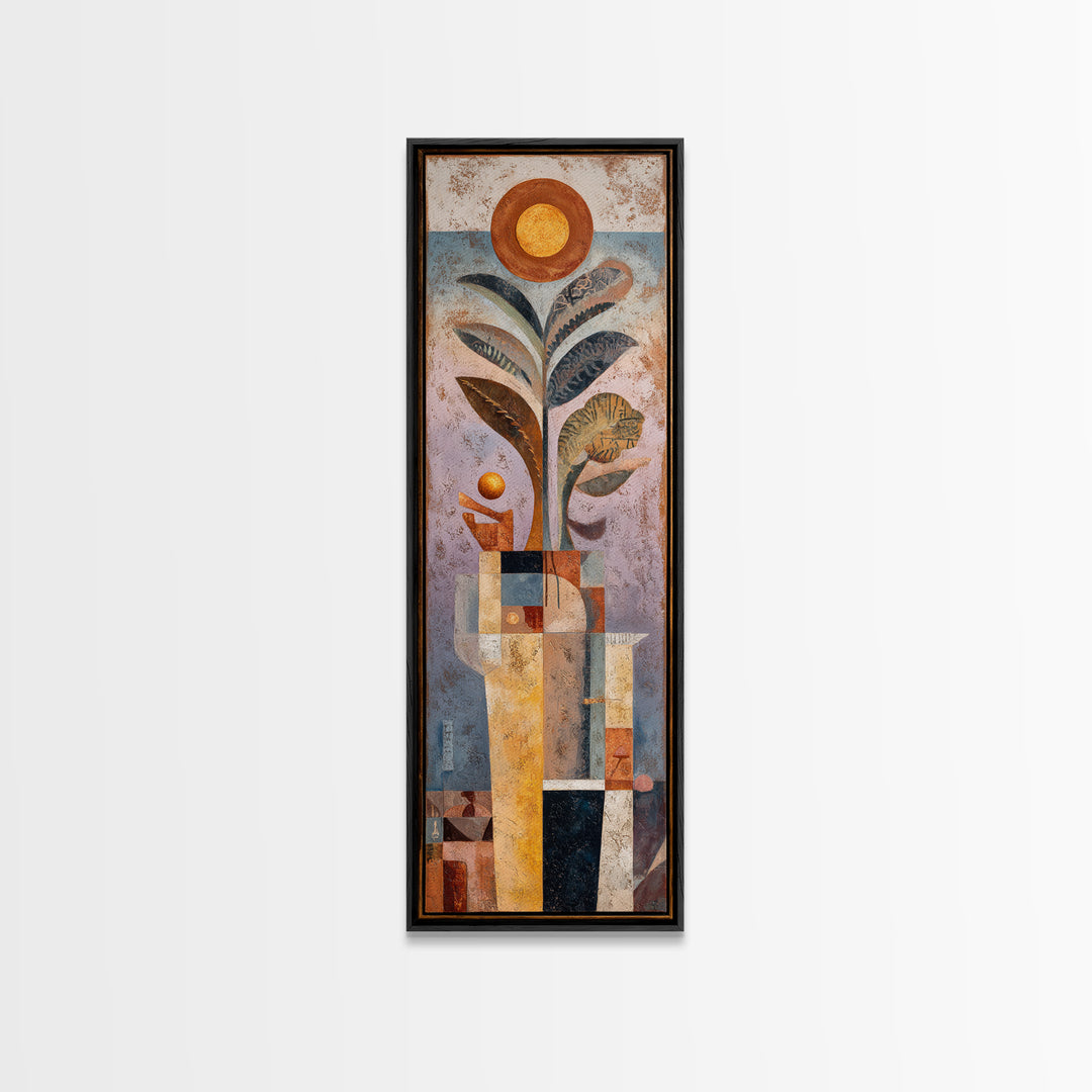 Mystic Hand Holding a Tiny Sun Canvas Print, Boho Art, Art Print, Living Room Decor, Oil Painting, Bohemian, Digital Print, BOH-1x3-90