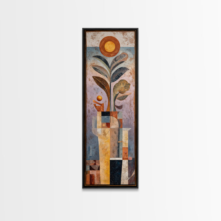 Mystic Hand Holding a Tiny Sun Canvas Print, Boho Art, Art Print, Living Room Decor, Oil Painting, Bohemian, Digital Print, BOH-1x3-90