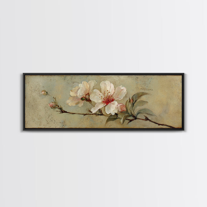 Delicate Wildflower Study Canvas Print, Botanical Art, Art Print, Living Room Decor, Fine Art, Botanic, Digital Print, BOT-3x1-91