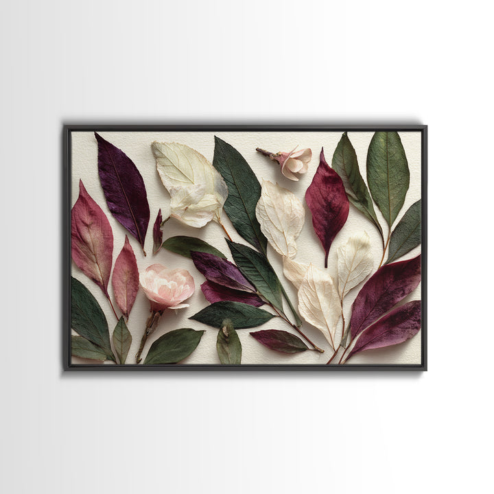 Autumn Leaves Specimen Collection Canvas Print, Botanical Art, Gallery Decor, Living Room Decor, Fine Art, Botanic, Wall Art, BOT-3x2-48