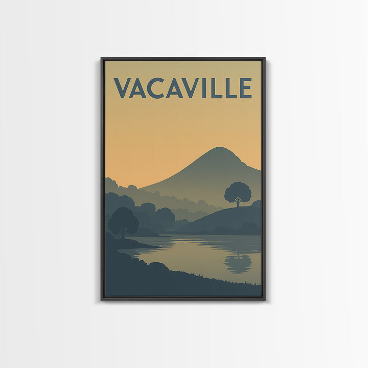 Vacaville California Travel Poster, Canvas Print, Vintage City Poster Art, Vacaville Travel Art, Vintage Travel Art, Travel Poster Set