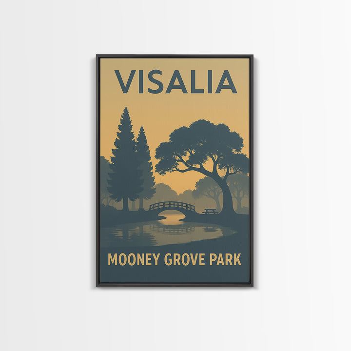 Visalia California Travel Poster, Canvas Print, Sunset Skyline Wall Art, Visalia Wall Art, Office Decor, Travel Art Print, Travel Wall Decor