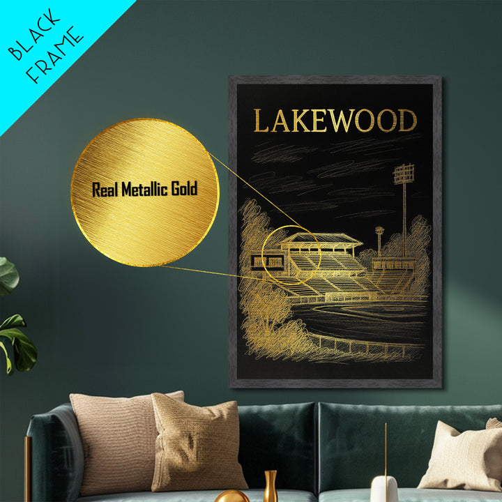 Lakewood Colorado art, Metallic Gold Art, Modern House Art, Metal Art, Wood Framed Art, Graduation Travel Gift, Travel Gift