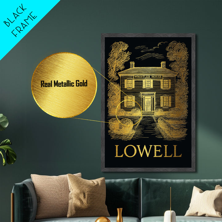 Lubbock Texas art, Metallic Gold Art, College Dorm Décor, Metal Art, Wood Framed Art, Graduation Travel Gift