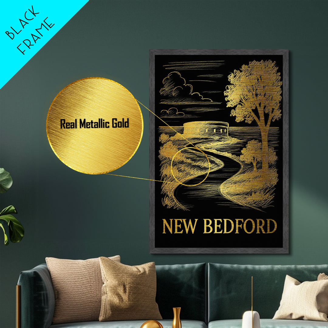 New Braunfels Texas travel, Metallic Gold Print, College Dorm Décor, Metal Art, Wood Framed Art, Graduation Travel Gift, Traveler Gift