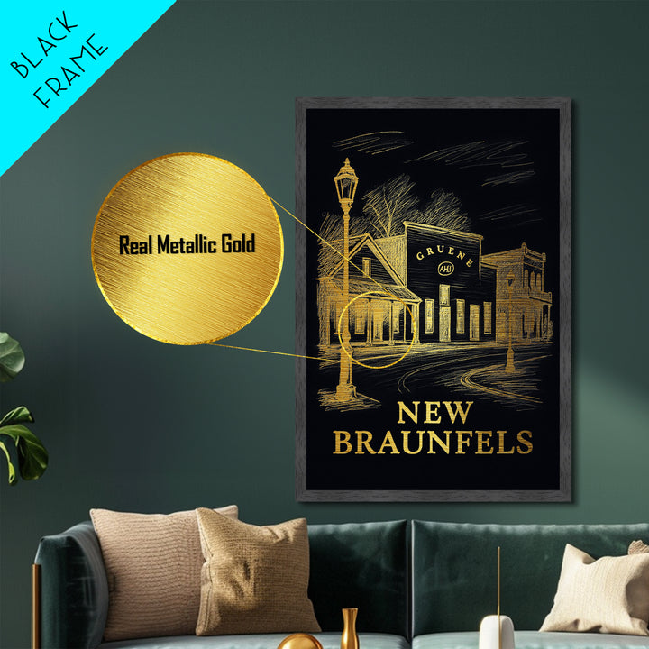 New Haven Connecticut travel, Metallic Gold Print, Modern Skyline Wall Print, Metal Art, Wood Framed Art, Adventure Lover Gift