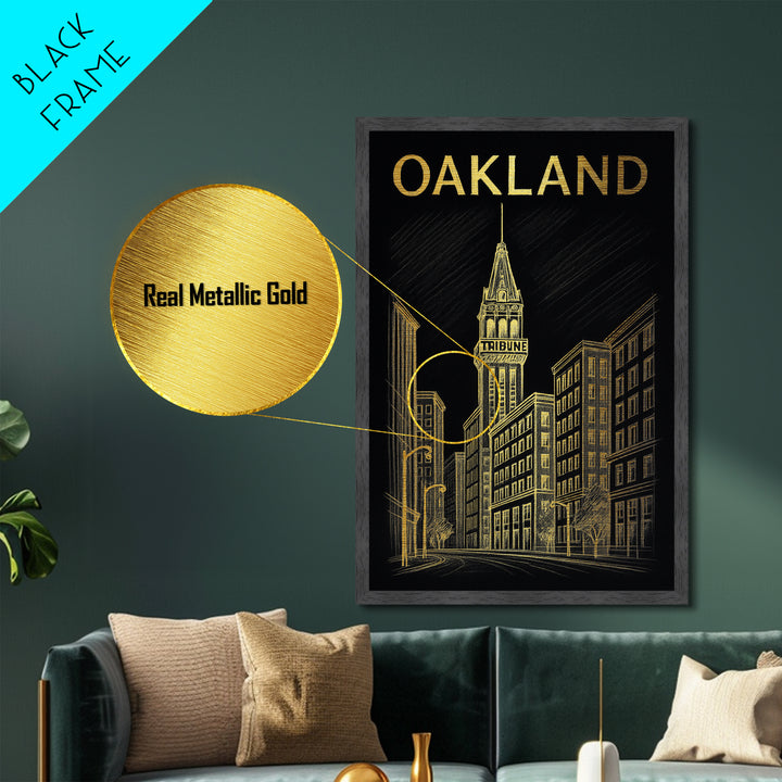 Odessa Texas travel, Metallic Gold Print, Modern Skyline Wall Print, Metal Art, Wood Framed Art, Adventure Lover Gift, Travel Gift