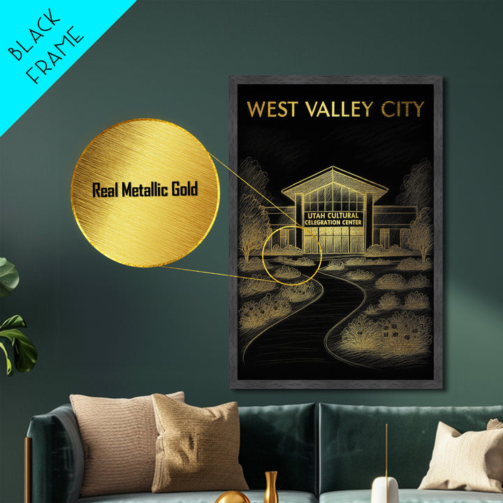 West Valley City Utah art, Metallic Gold Art, Wood Framed Art, Metal Art, Travel Art Prints, Metallic Gold Art, Bedroom Wall Art
