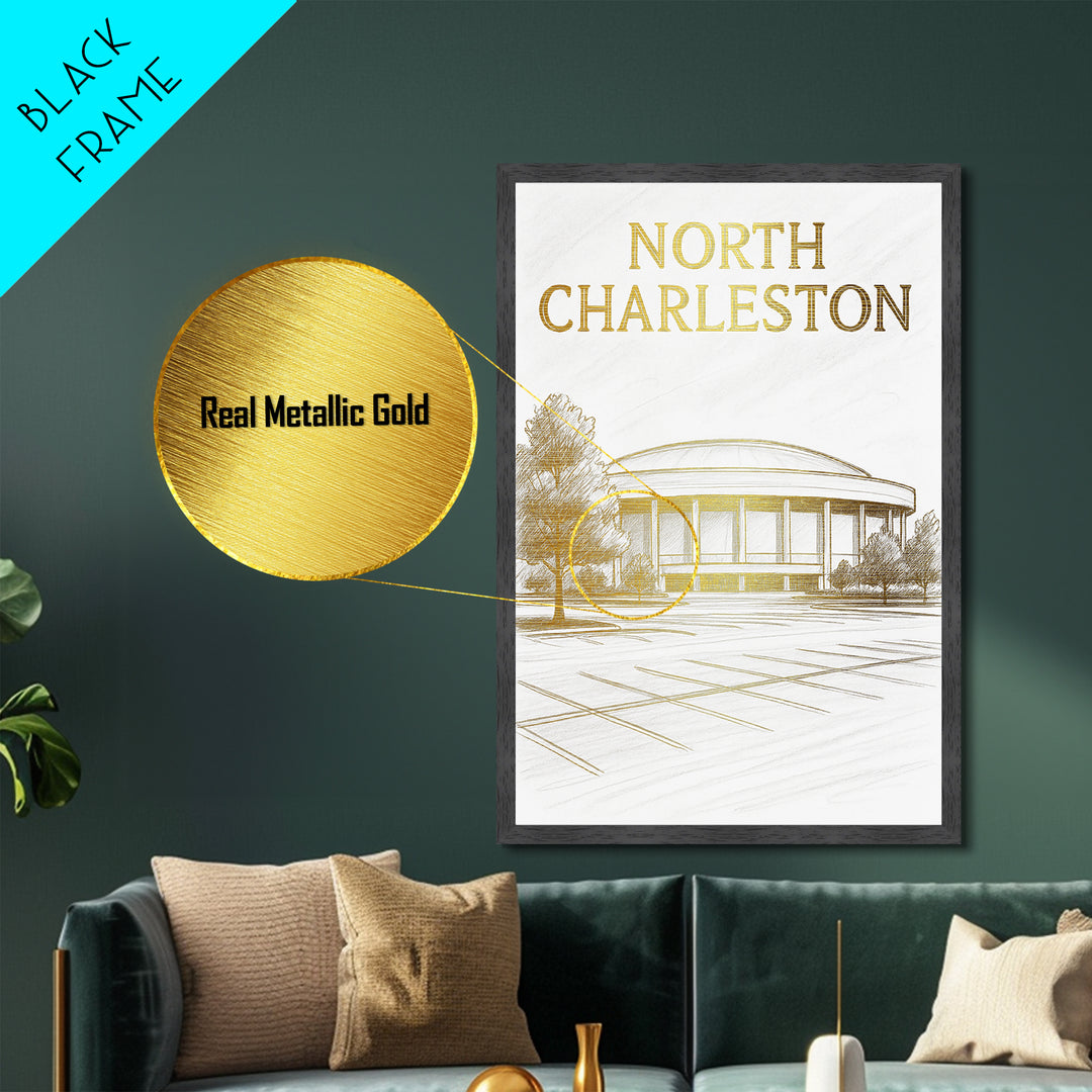 Oakland California travel, Metallic Gold Print, Modern House Art, Metal Art, Wood Framed Art, Traveler Gift, Destination Gift