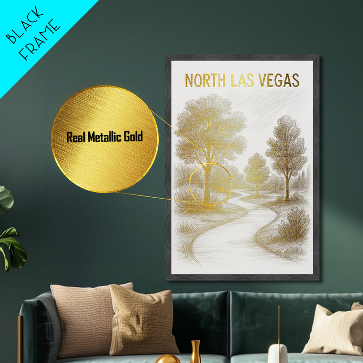 Oceanside California travel, Metallic Gold Print, College Dorm Décor, Metal Art, Wood Framed Art, Graduation Travel Gift, Traveler Gift