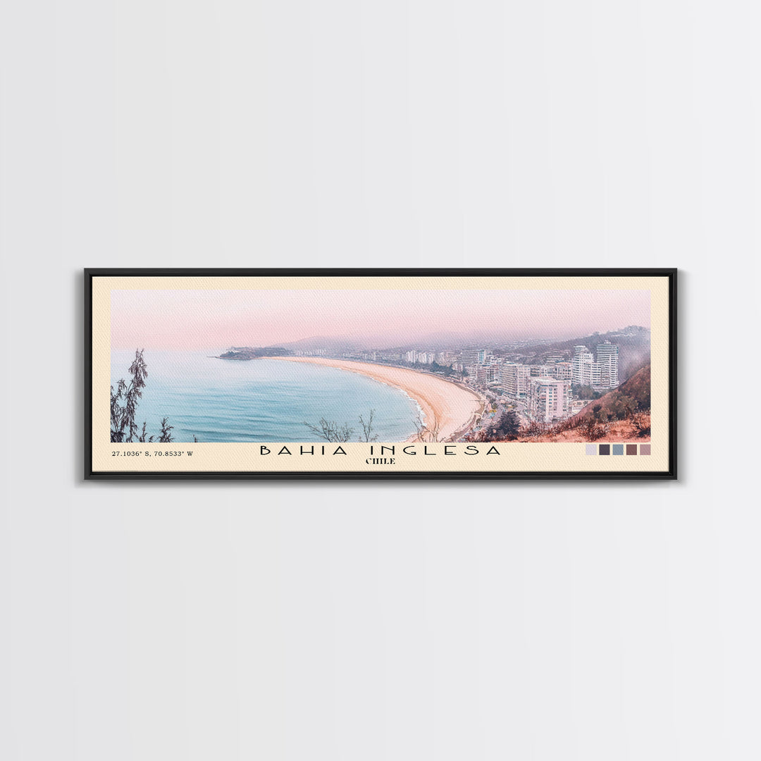 Bahia Inglesa, Chile Watercolor Print, Vacation Gift, Chile Wall Art, Vacation Wall Art, Vacatation Memories, Beach Decor, Beach Or Lakehouse Art