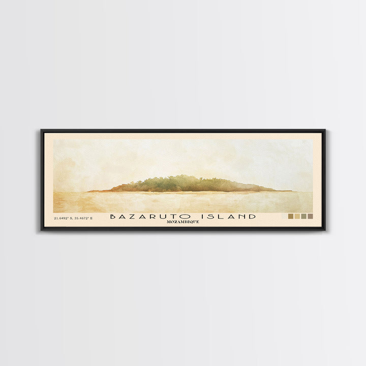 Bazaruto Island, Mozambique Watercolor Beach Print, Vacation Gift, Mozambique Wall Art, Beach Painting, Beach Decor, Beach Painting