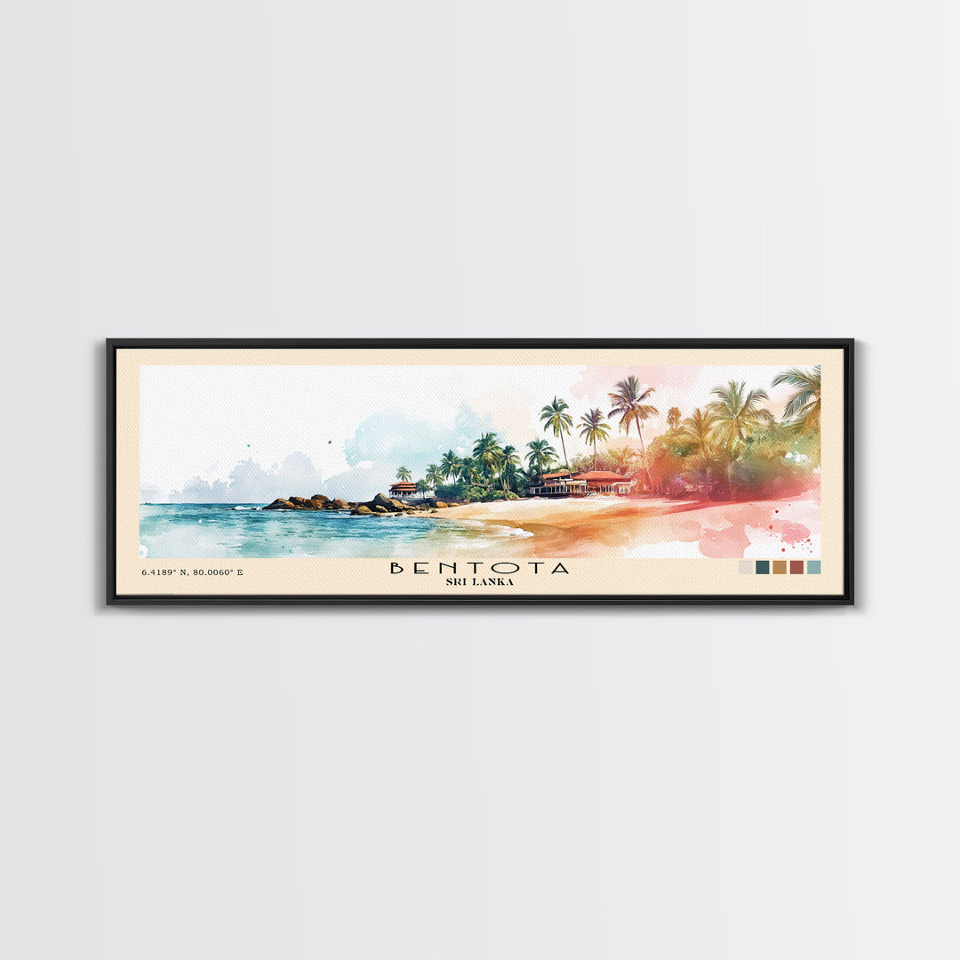 Bentota, Sri Lanka Watercolor Print, Vacation Gift, Sri Lanka Wall Art, Beach Painting, Beach Decor, Beach Or Lakehouse Art