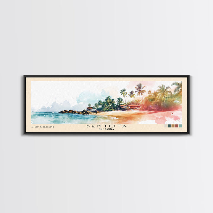 Bentota, Sri Lanka Watercolor Print, Vacation Gift, Sri Lanka Wall Art, Beach Painting, Beach Decor, Beach Or Lakehouse Art