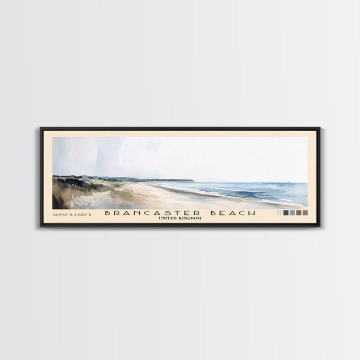 Brancaster Beach, United Kingdom Watercolor Print, Vacation Gift, United Kingdom Wall Art, Beach Painting, Beach Decor, Beach Or Lakehouse Art
