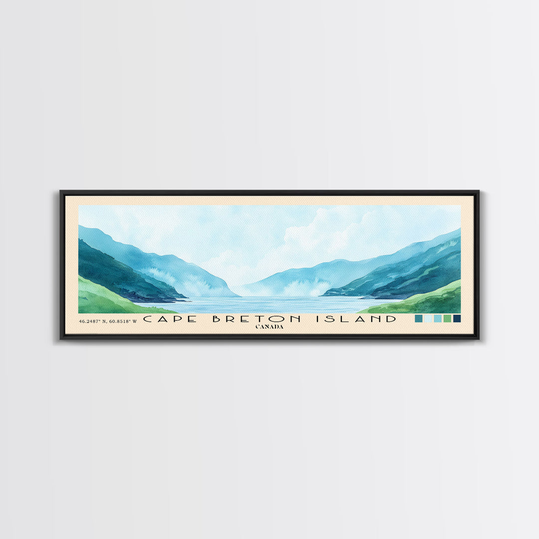 Cape Breton Island, Canada Watercolor Print, Vacation Gift, Canada Wall Art, Beach Painting, Beach Decor, Beach Or Lakehouse Art