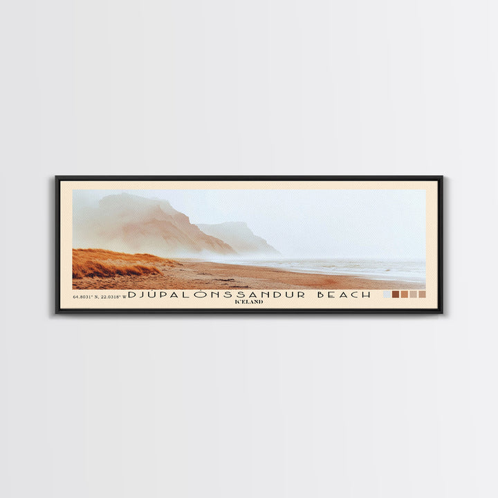 Djúpalónssandur Beach, Iceland Watercolor Print, Vacation Gift, Iceland Wall Art, Beach Painting, Beach Decor, Beach Or Lakehouse Art