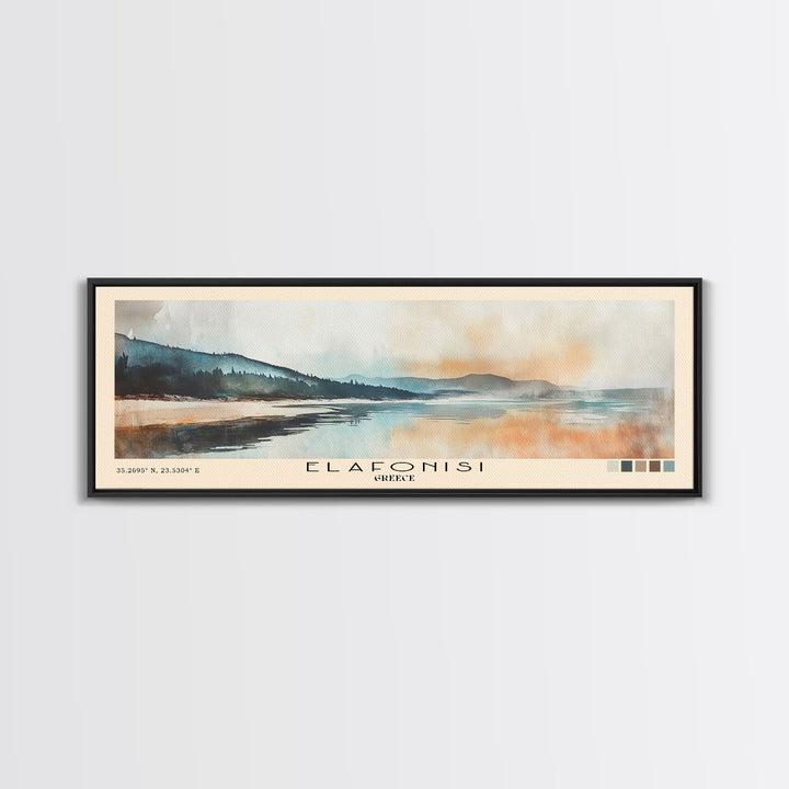 Elafonisi, Greece Watercolor Print, Vacation Gift, Greece Wall Art, Vacation Wall Art, Vacatation Memories, Beach Decor, Beach Or Lakehouse Art
