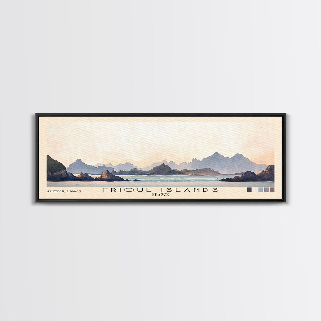 Frioul Islands, France Watercolor Print, Vacation Gift, France Wall Art, Vacation Wall Art, Vacatation Memories, Beach Decor, Beach Or Lakehouse Art