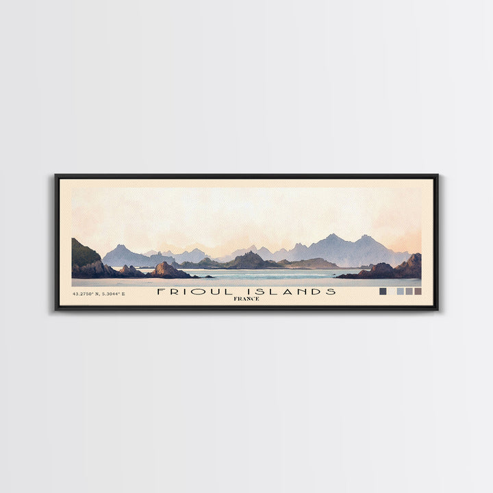 Frioul Islands, France Watercolor Print, Vacation Gift, France Wall Art, Vacation Wall Art, Vacatation Memories, Beach Decor, Beach Or Lakehouse Art